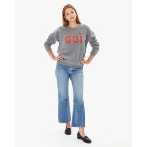 Clare V. cozy gray sweatshirt OUI S/M